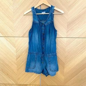tractr Jumpsuit Shorts in XS Denim Blue